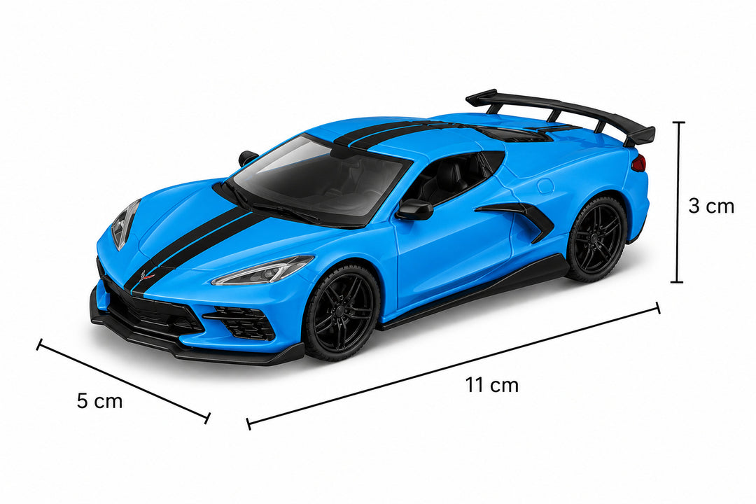 Carros A Escala 1/36 Chevrolet Corvette Stingray Coupe Azul