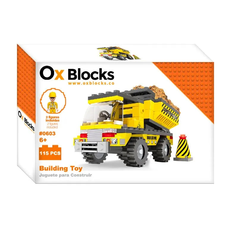 Set De Bloques Camión De Obras 115 Piezas Niños