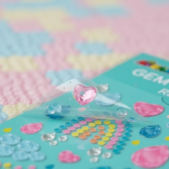 Set De Arte y Manualidades Gemas Para Decorar Arcoiris