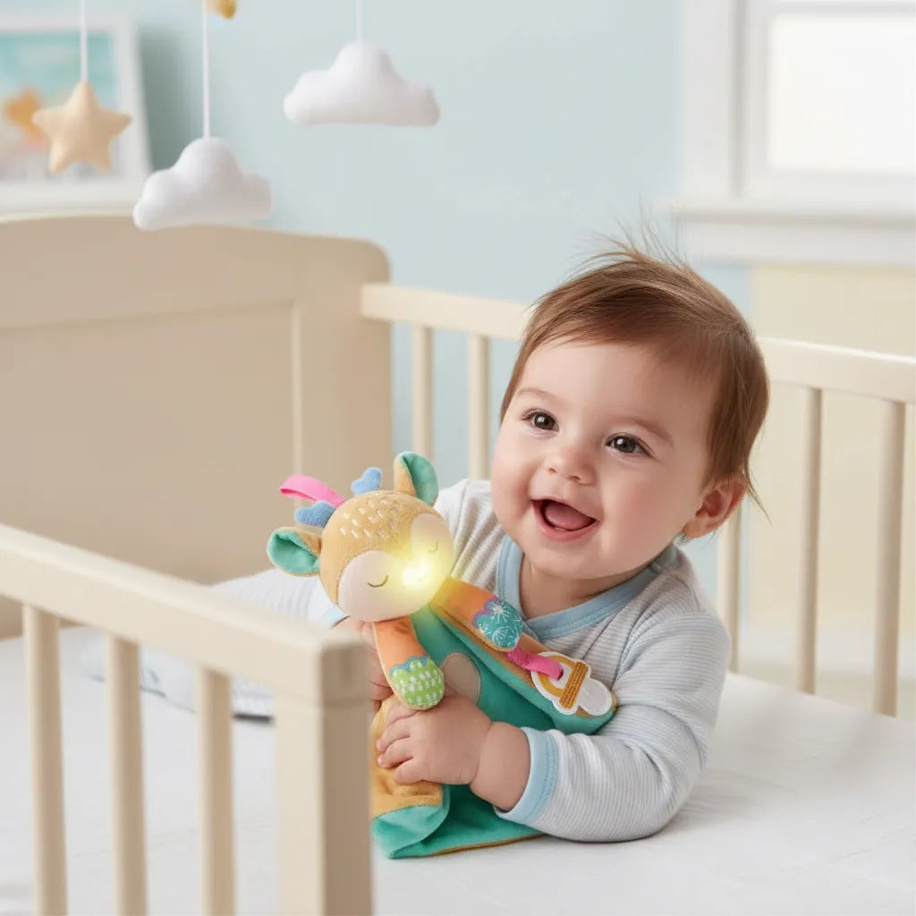 Peluche Cervatilla Con Luz Y Chupete Para Bebés