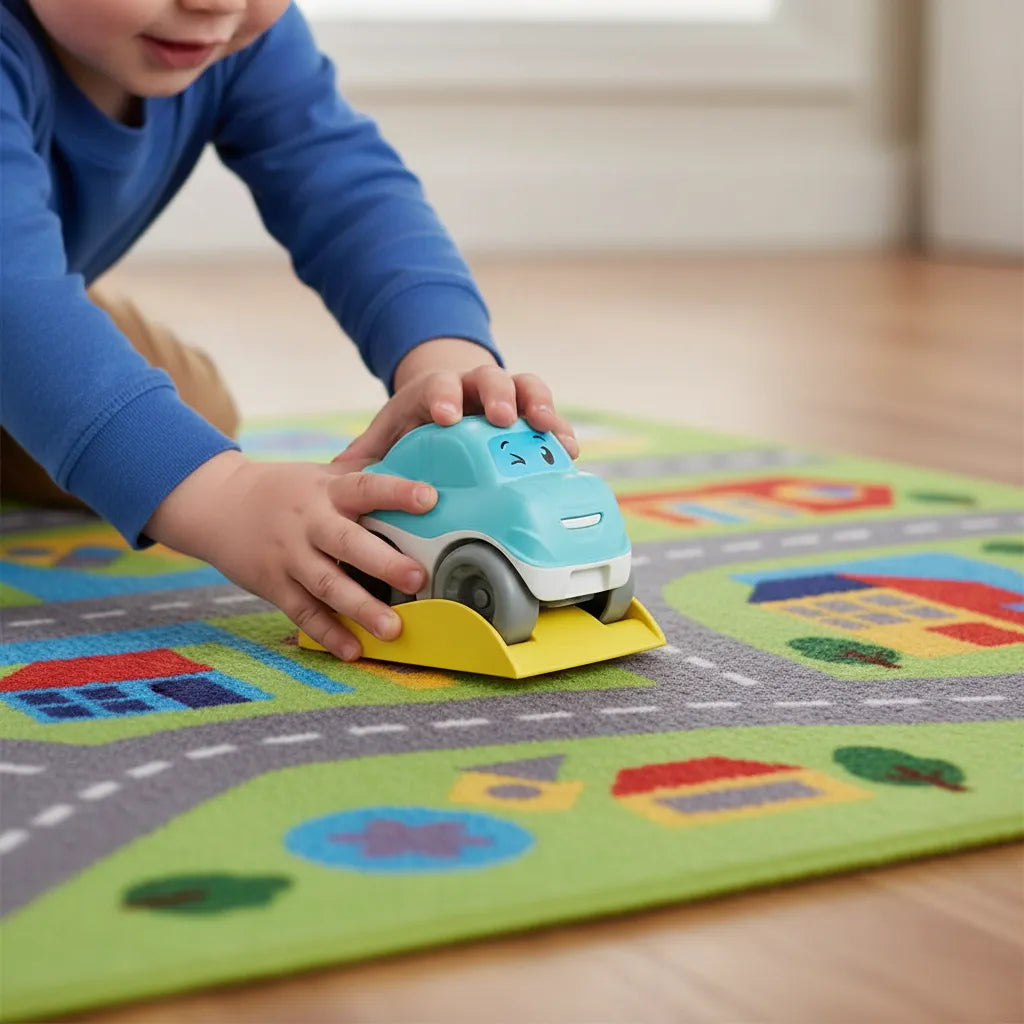 juguete carro giros locos Azul para niños