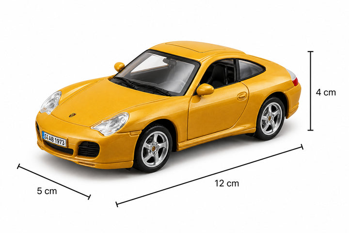 Carro Coleccionable 1:36 Porshe 911 Carrera 4s Amarillo