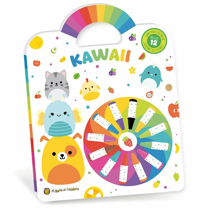 Libro Para Colorear Kawaii Para Niños