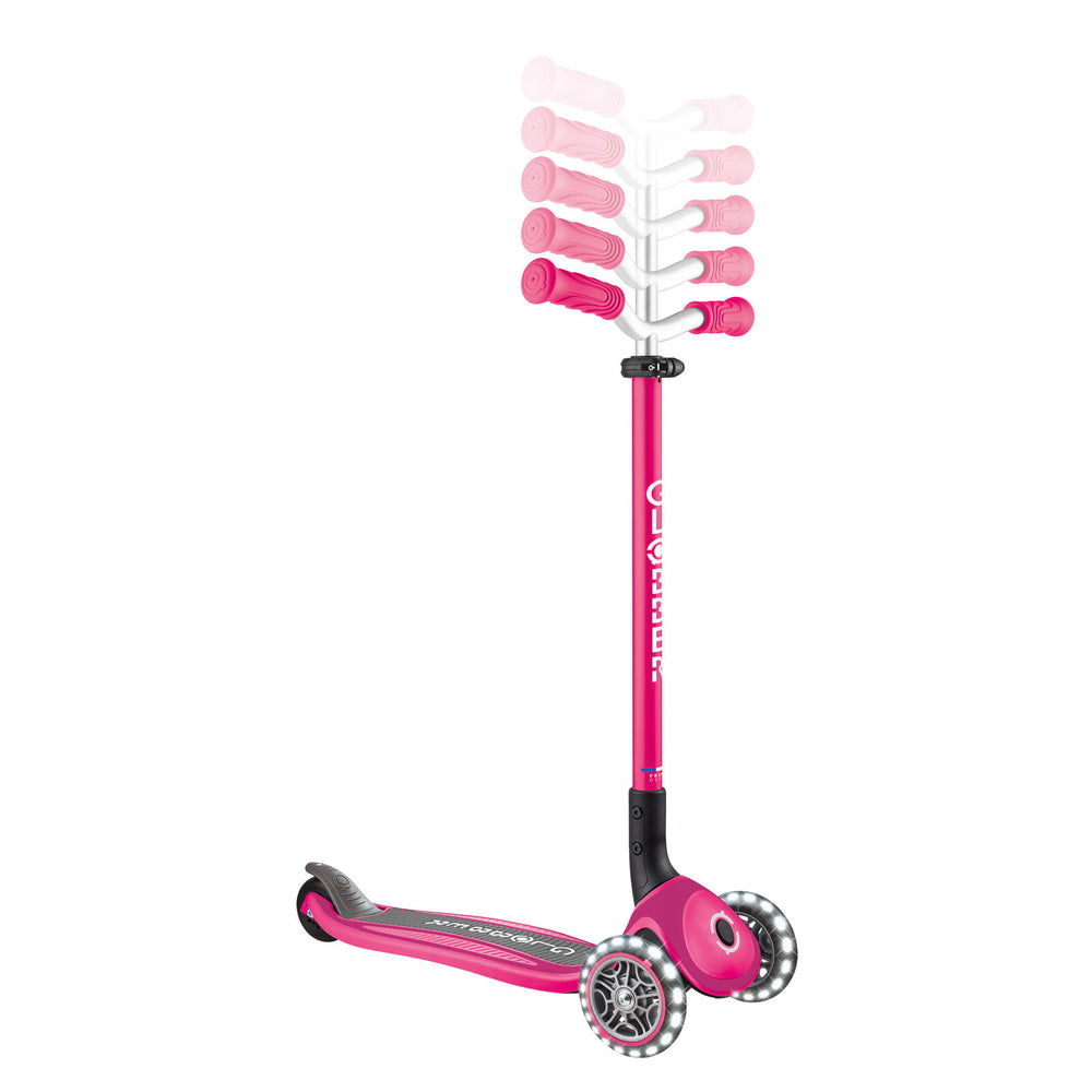 Patineta Master Lights Rosado Plegable Para Niños