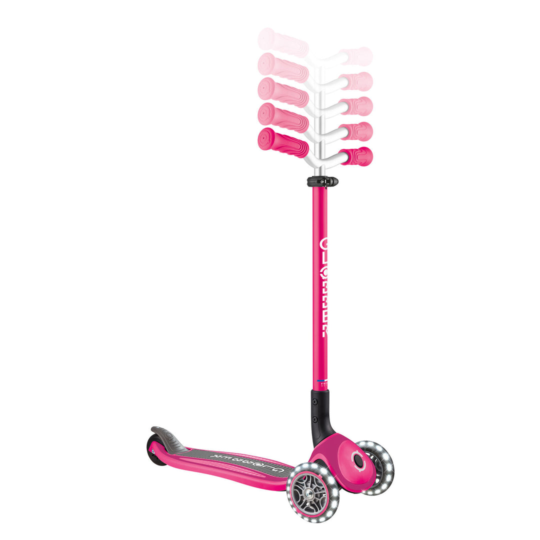 Patineta Master Lights Rosado Plegable Para Niños