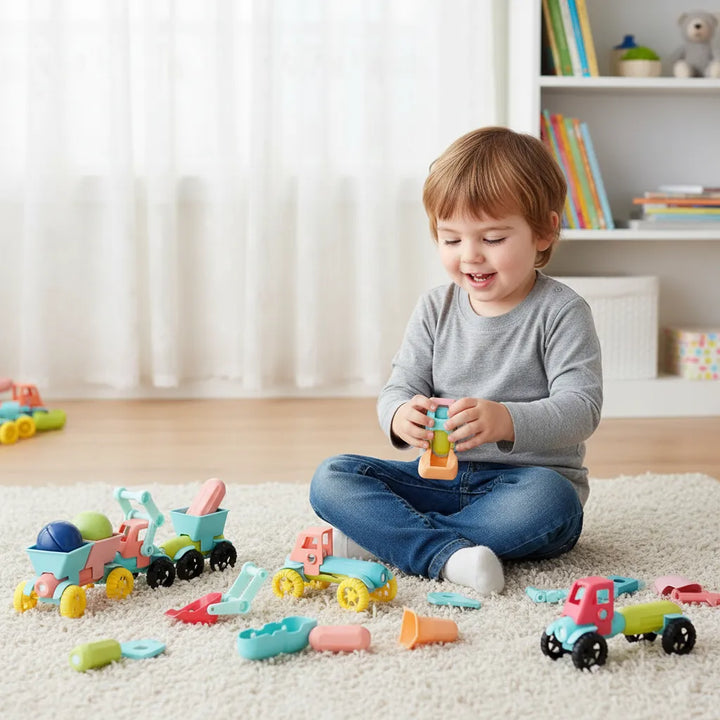 Juego de Construccion Carros Magneticos 52 Piezas