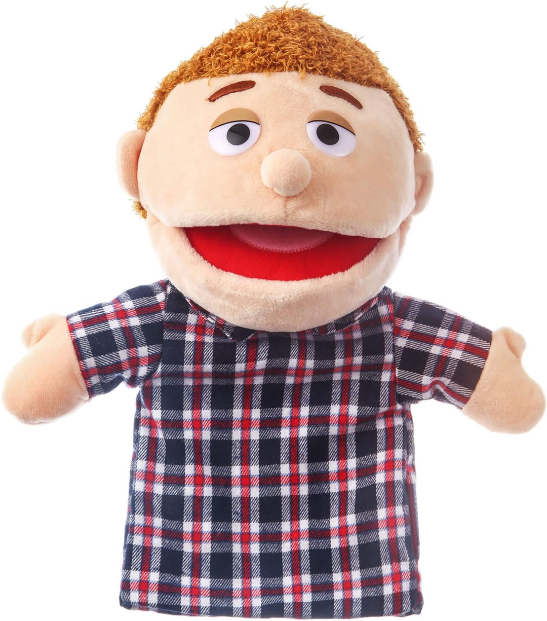 Juguete Títere Marioneta Papá Camisa Cuadros Para Niños