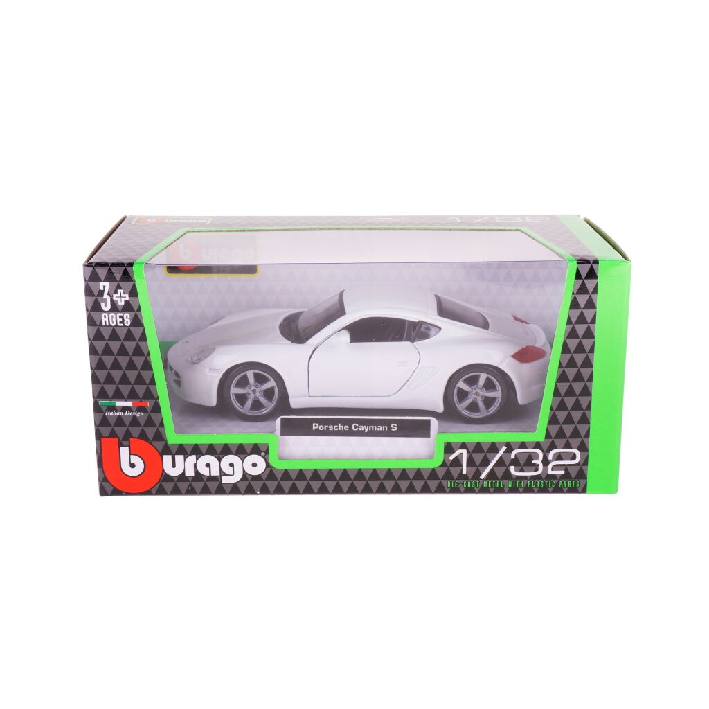 Carro Coleccionable Bburago 1:32 Porshe Cayman S Blanco