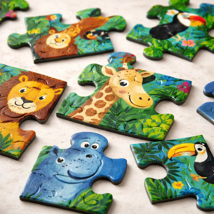 Rompecabezas Didáctico Zoológico 24 Piezas Para Niños