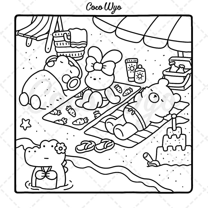 Libro Para Colorear Mejores Amigos Para Niños
