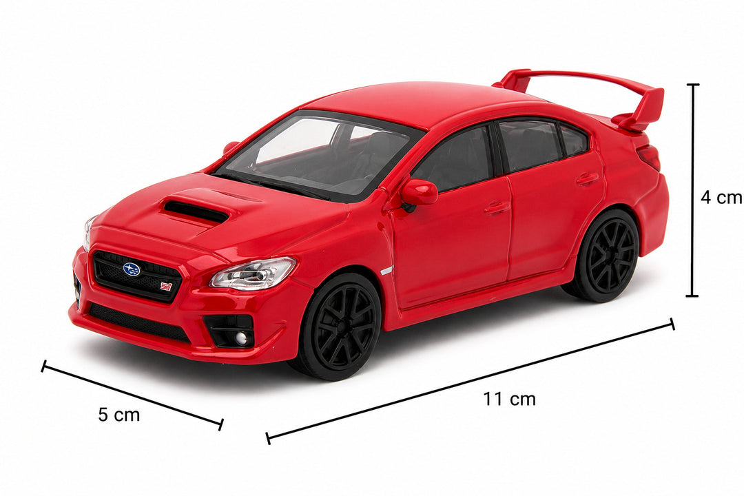 Carro Coleccionable Bburago A Escala 1/43 Subaru Wrx Sti Rojo