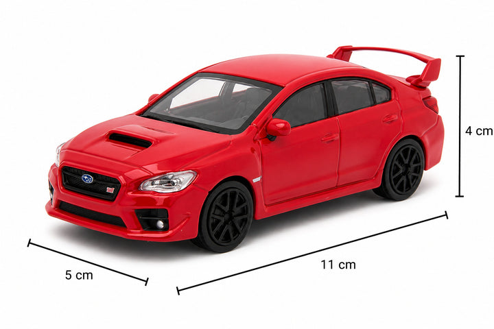 Carro Coleccionable Bburago A Escala 1/43 Subaru Wrx Sti Rojo