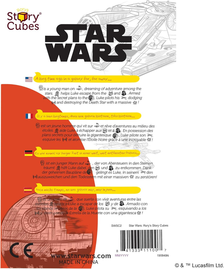 Juego De Dados crea Historia Star Wars Para Niños