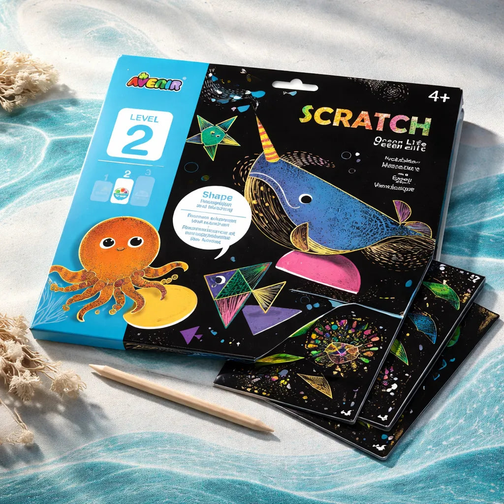 Set De Arte y Manualidades Para Raspar El Mar Lv2