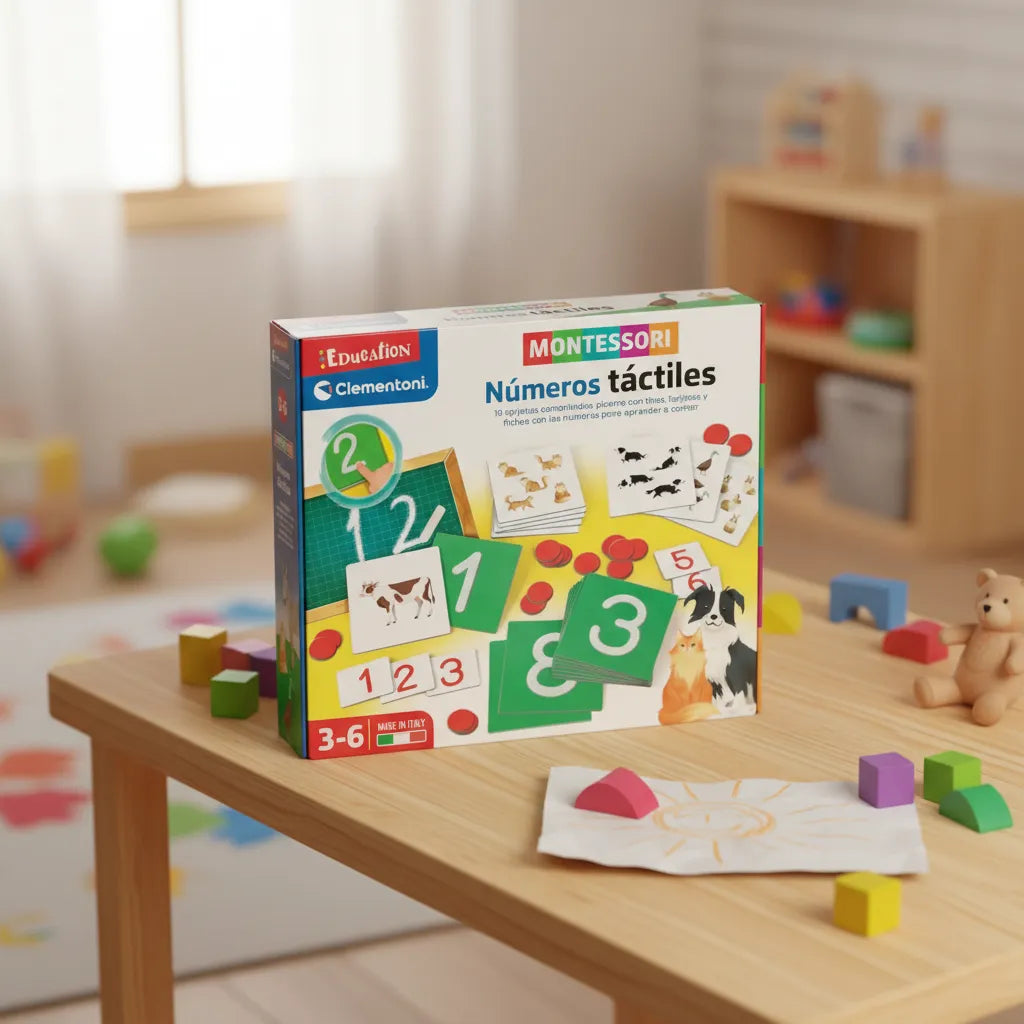 Juego Didáctico Números Táctiles Para Niños