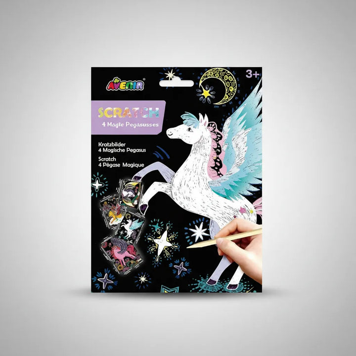Set De Arte y Manualidades Para Raspar Pegasus
