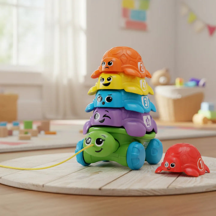 Juguete Tortuga Encajable Y De Arrastre Niños