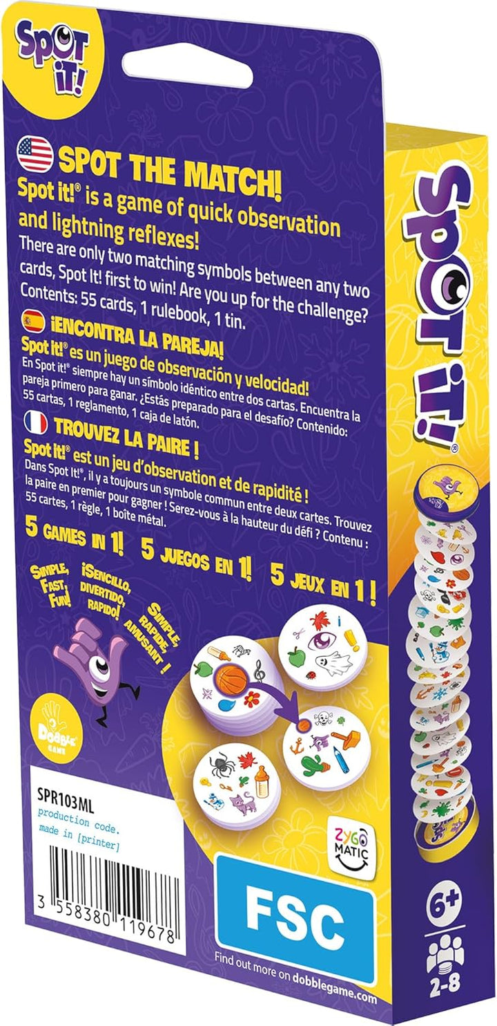 Juego De Mesa Spot It Clásico Para Niños familia