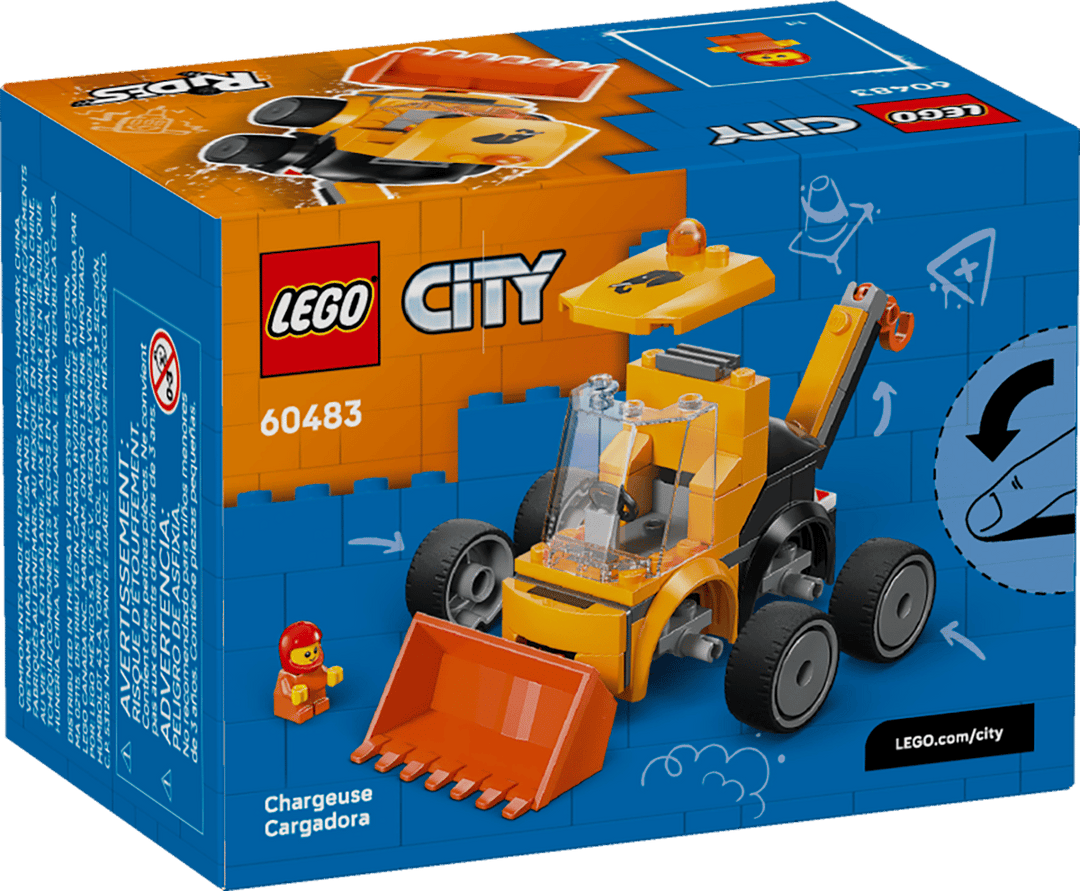 Juego Construcción Cargador Frontal 61 Piezas Niños