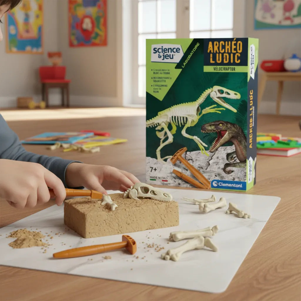 Experimento Fosil De Dinosaurio Velociraptor niños