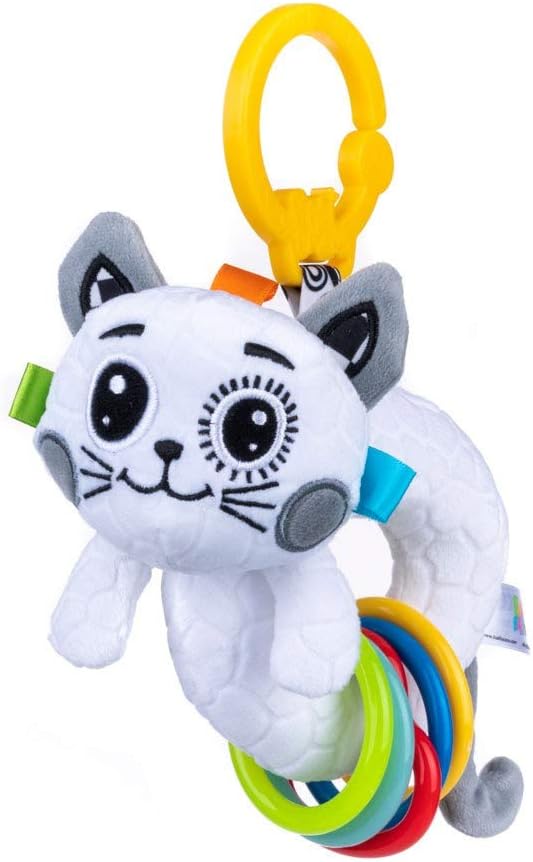 Juguete Bebé Didáctico Gato Sensorial Sonajero