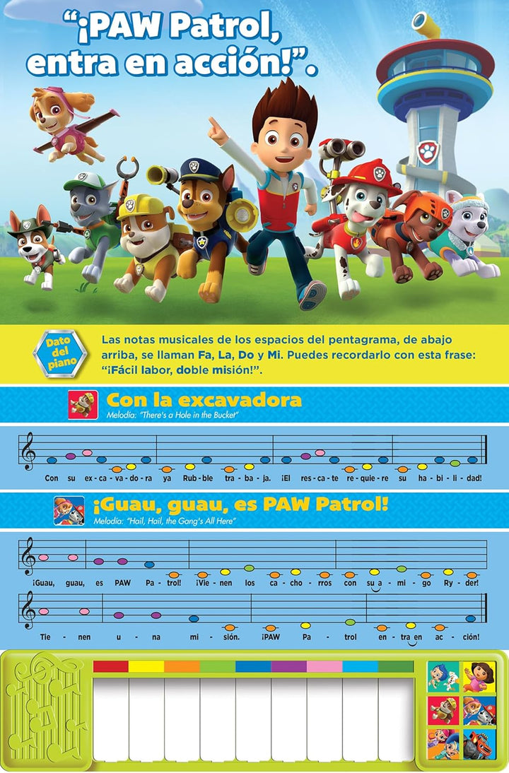 Libro De Piano  Nickelodeon sonidos Para Niños