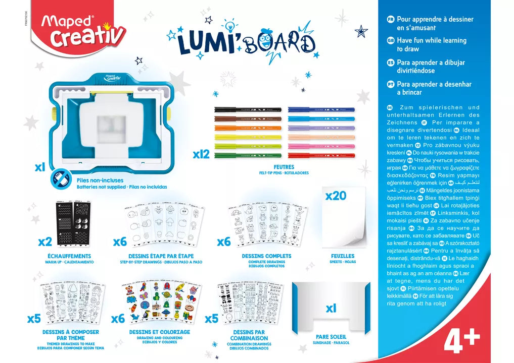 Juego Tablero Para Dibujar Luminoso para niños
