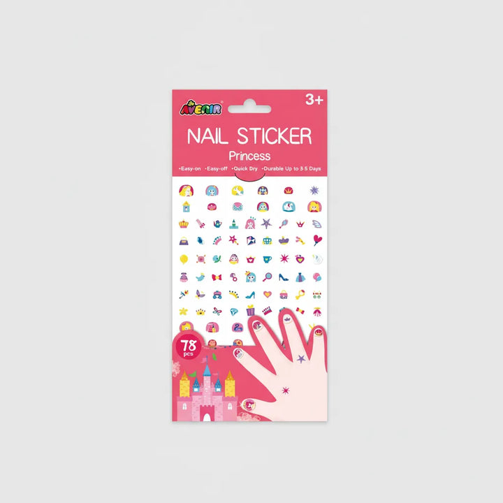 Set De Arte De Stickers Para Uñas Princesas