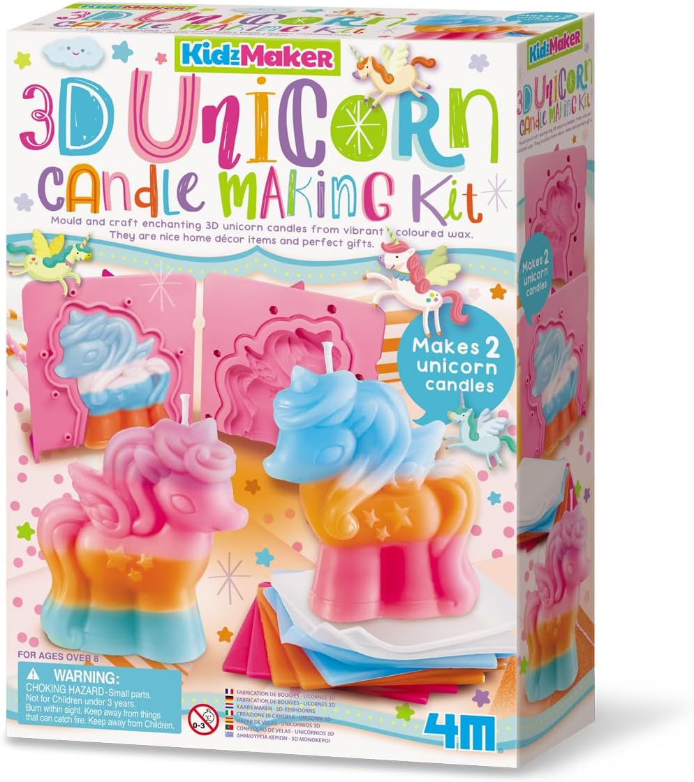 Juego Kit Para Crear Velas De Unicornio 3d