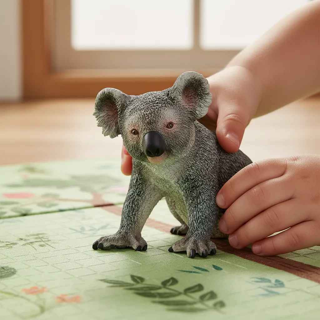 Figura Animales Koala Pintado A Mano Niños