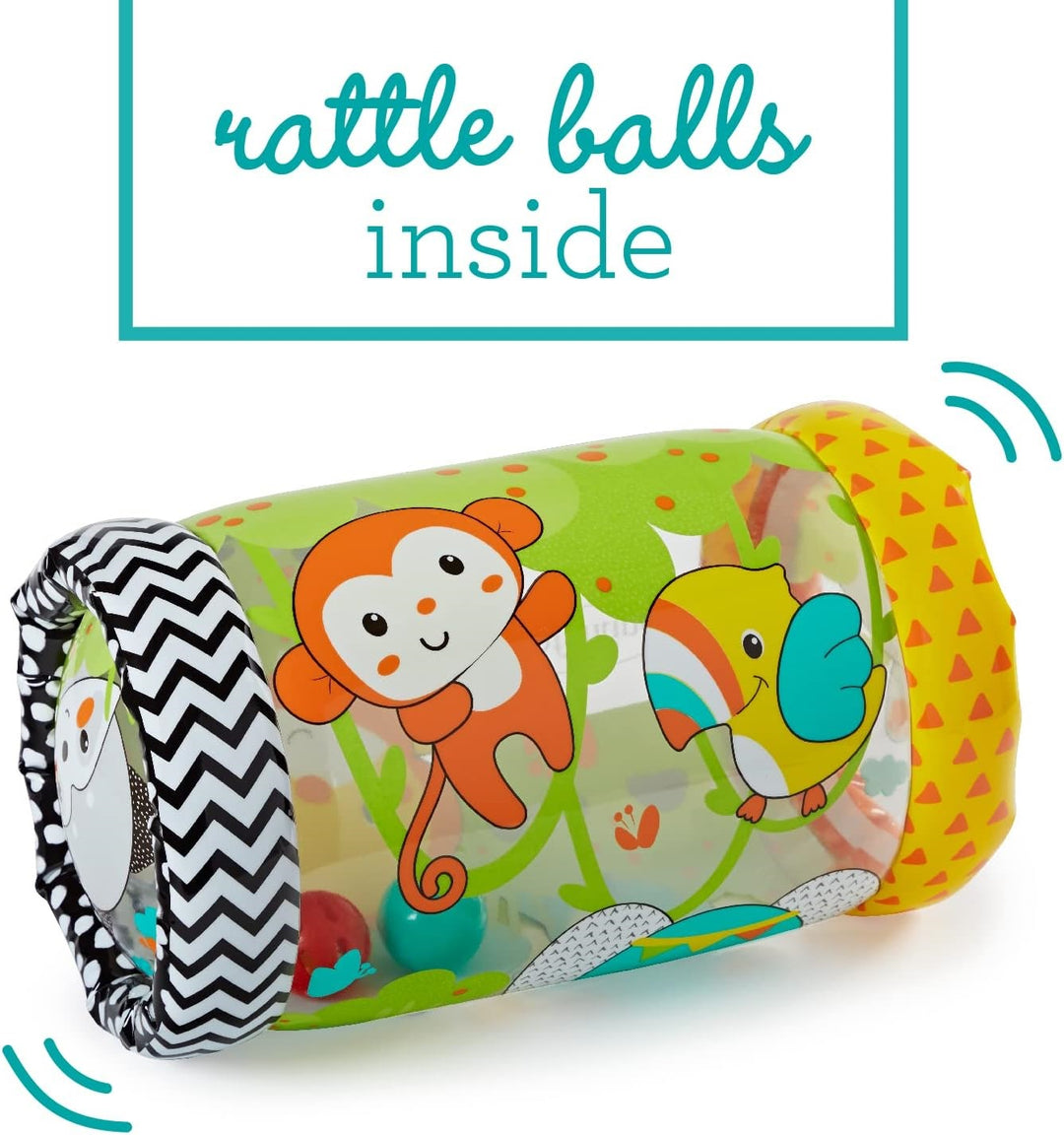 Rodillo Inflable Animales Sonajero Estimulación Bebé