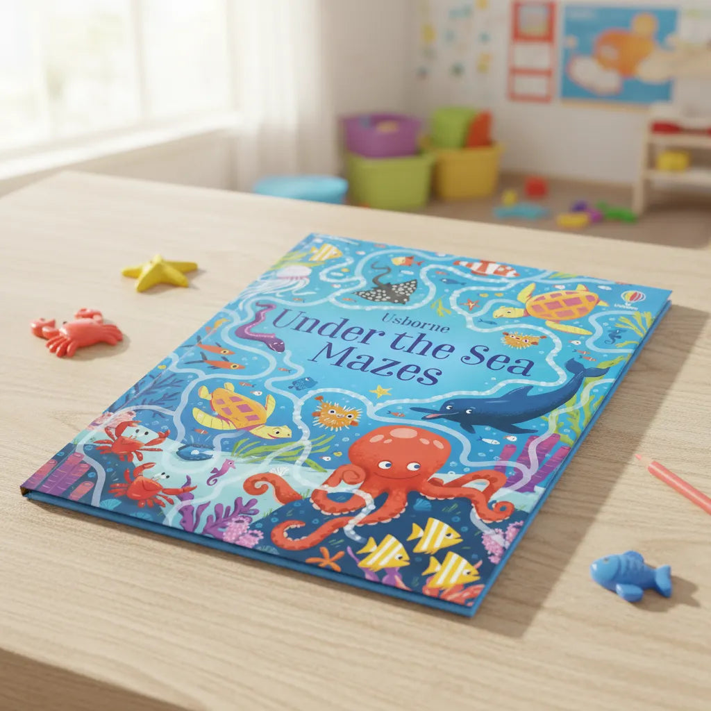 Libro Infantil Laberintos Bajo El Mar Para Niños