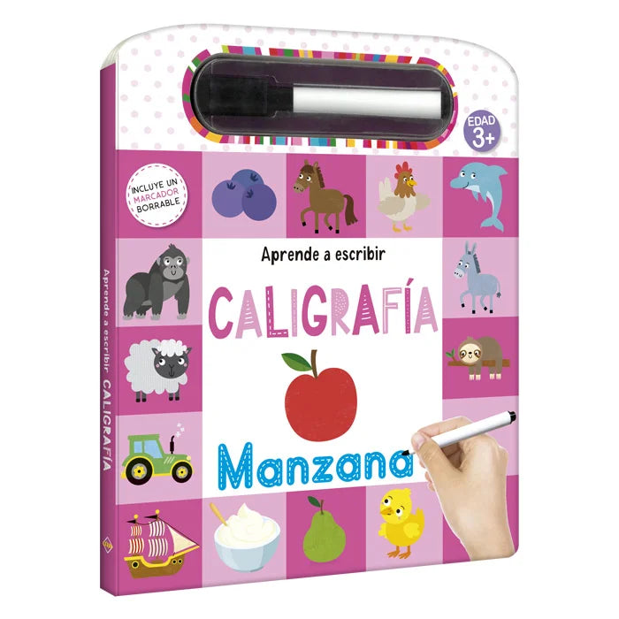 Libro Caligrafía Con Marcador Borrable Para Niños