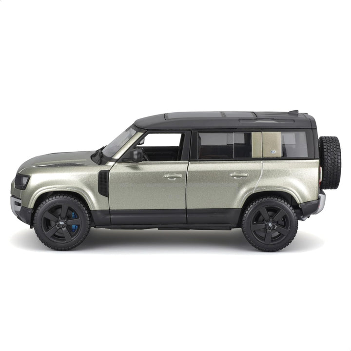 Carro Bburago A Escala 1:43 Land Rover Defender 110 Verde