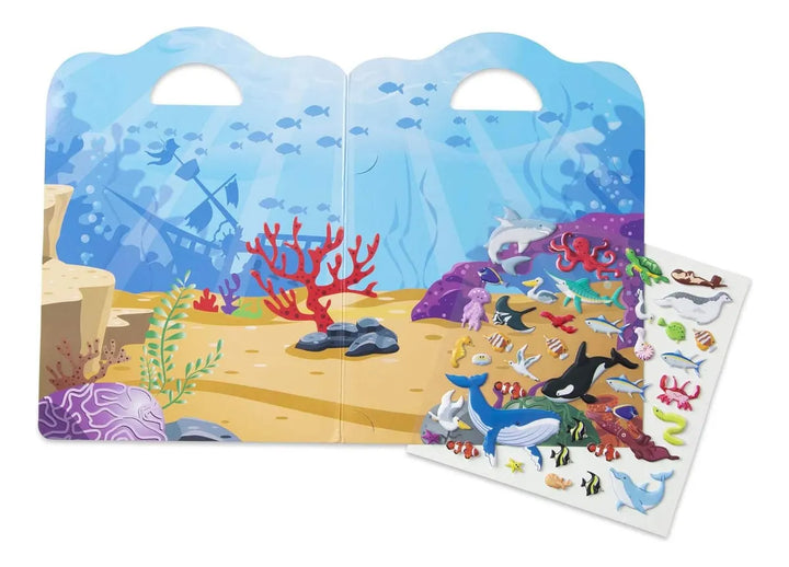 Libro De Calcomanías El Océano  Para Niños