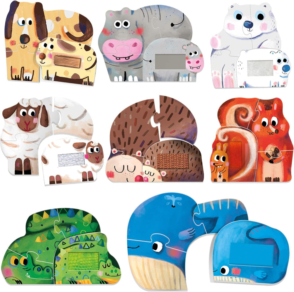 Juego Educativo Rompecabezas Táctil Animales bebés