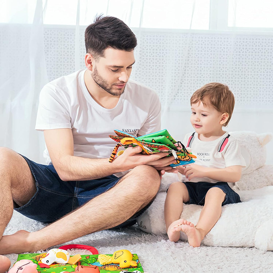 Libro Tela Texturas Animales Glaciales Niños
