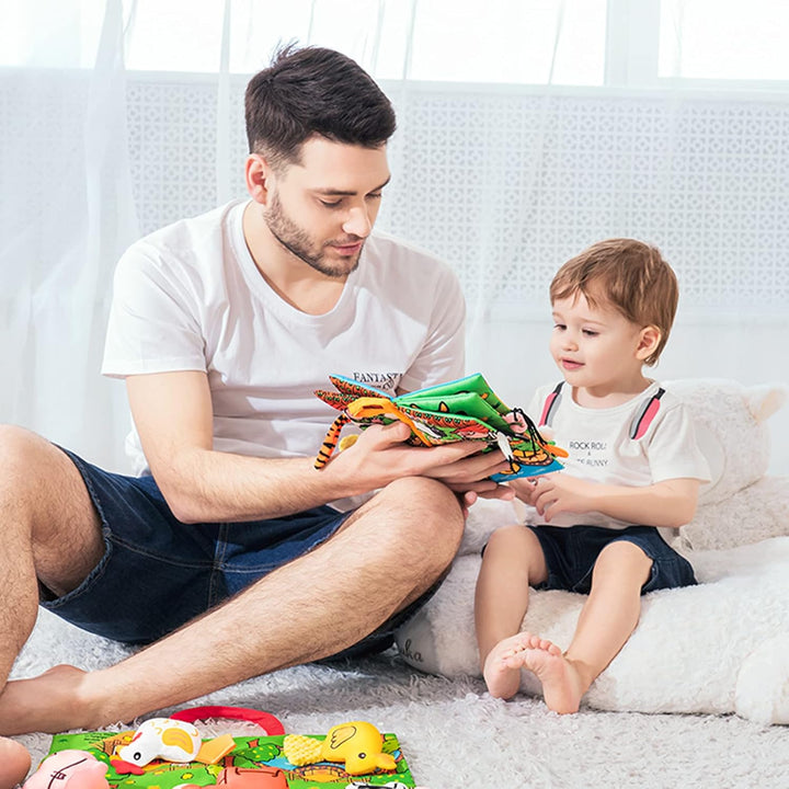 Libro Tela Texturas Animales Glaciales Niños