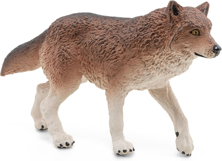 Figura Coleccionable Lobo Pintada A Mano Papo