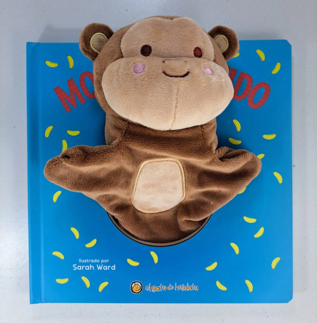 libro didactico Mono Con Títere Para Niños