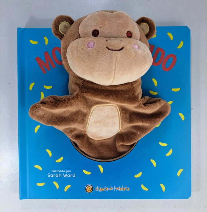 libro didactico Mono Con Títere Para Niños