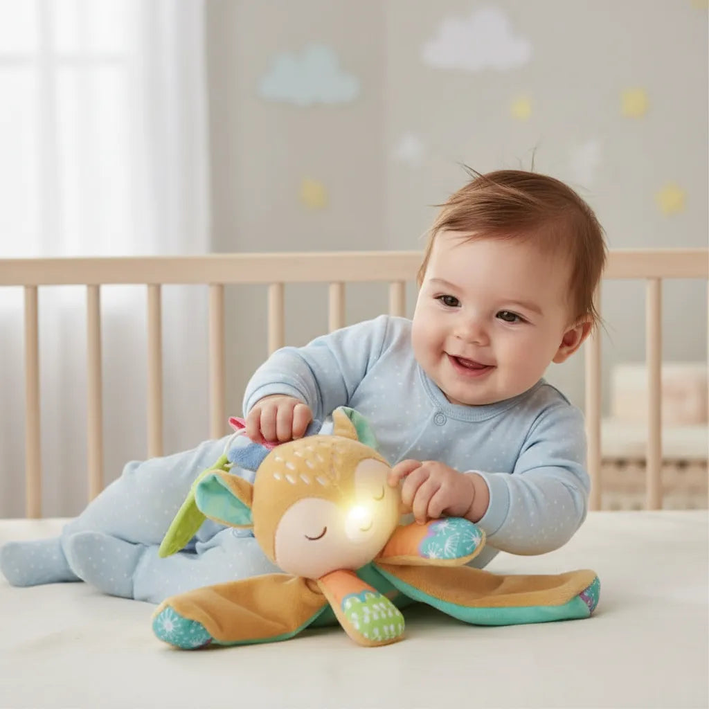 Peluche Cervatilla Con Luz Y Chupete Para Bebés