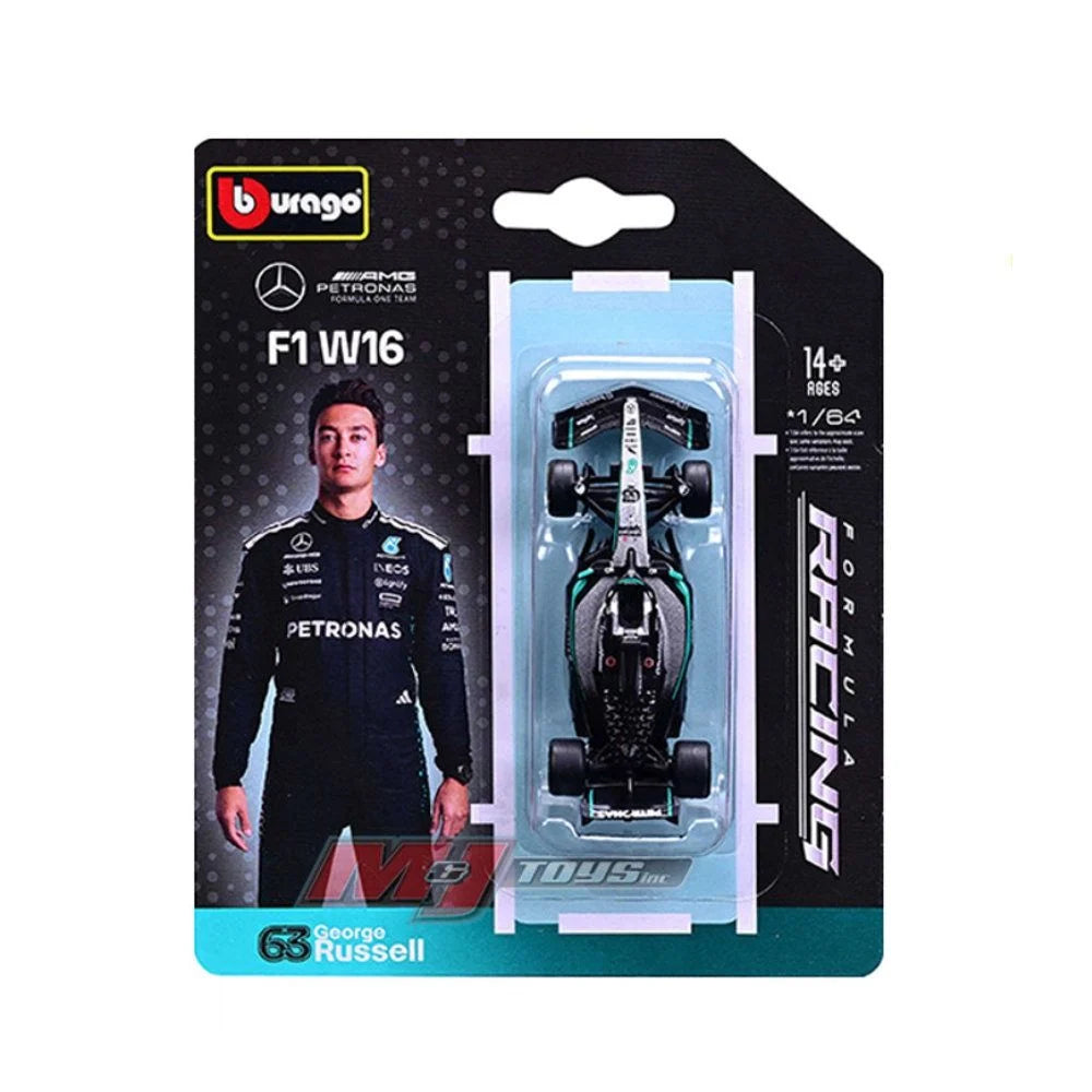 Carro A Escala 1/64 Race Formula Mercedes W16