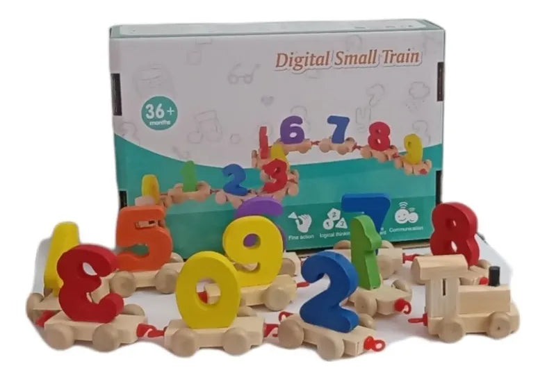 Juego Didáctico Tren Números Madera Niños