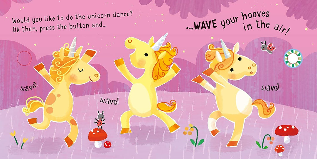 Libro Didáctico Con Sonido Baila Con Los Unicornios Niños