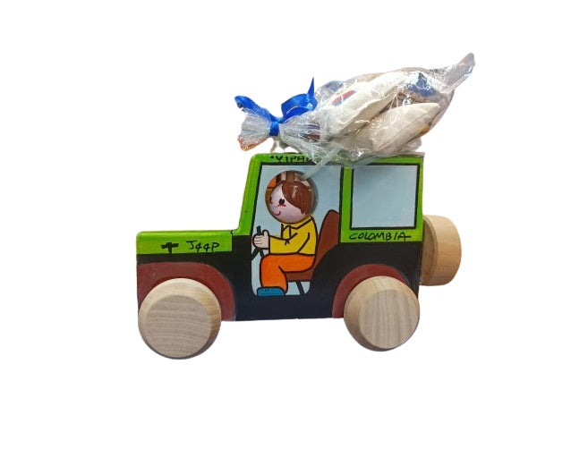 Juguete Jeep De Madera Artesanal Para Niños
