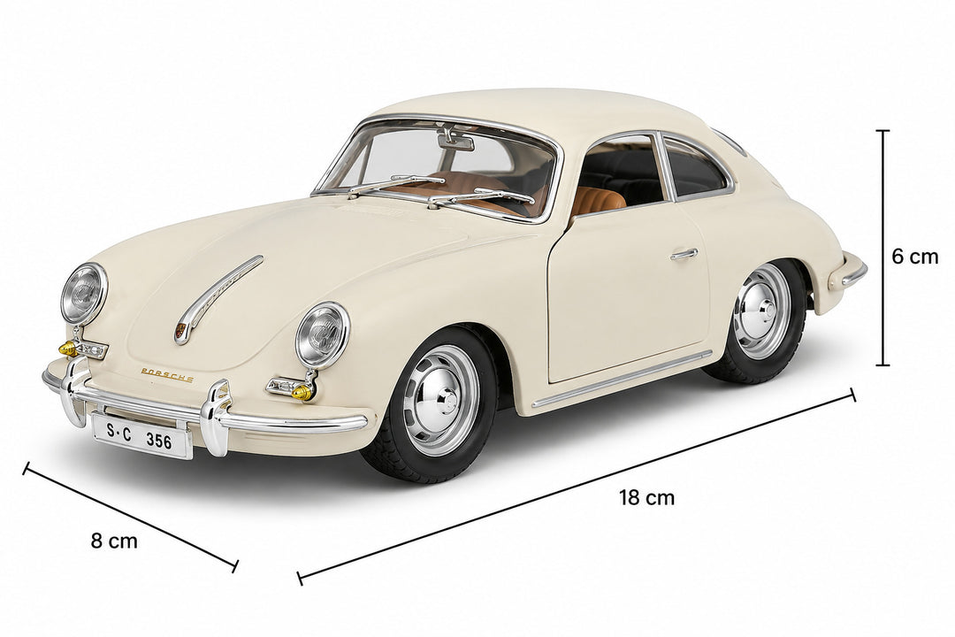 Carro A Escala Bburago 1/24 Porsche 356b Coupe