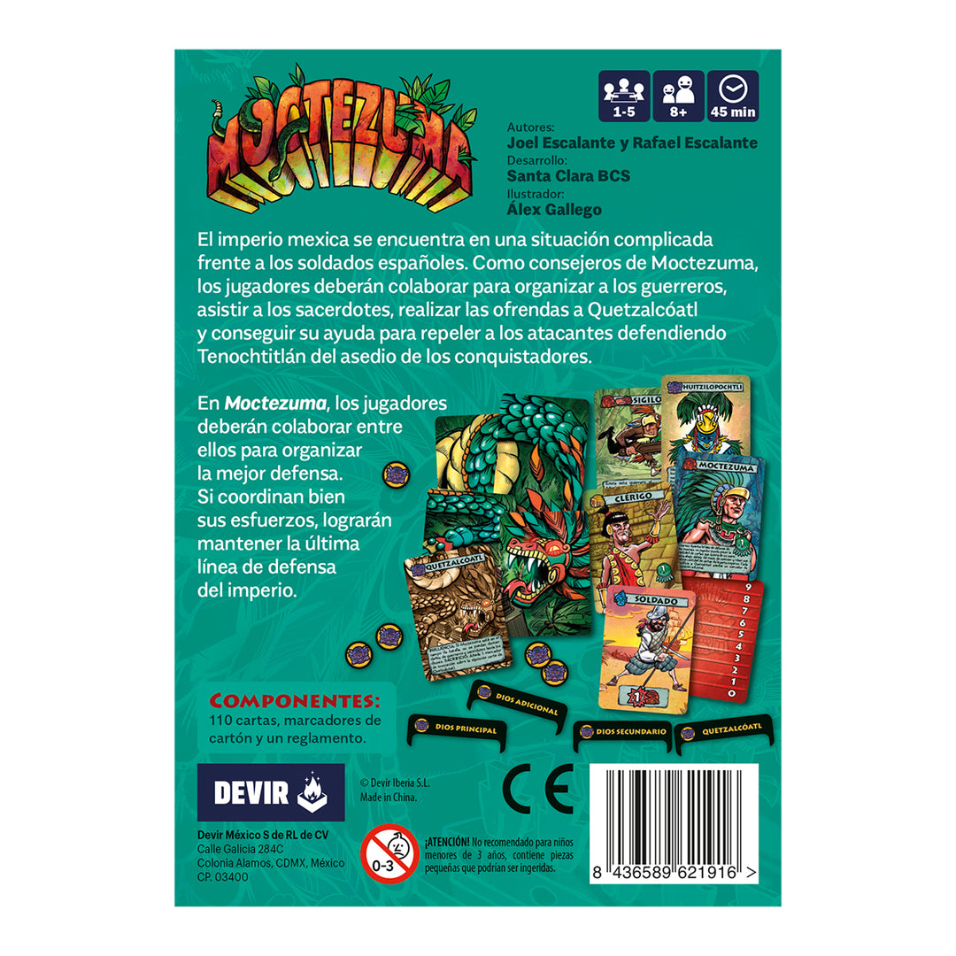 Juego Cooperativo Moctezuma Devir Adultos