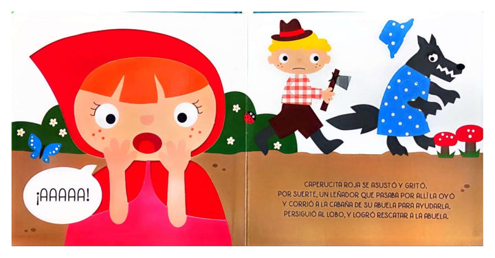 Libro Infantil Sentir Y Descubrir Caperucita Niños