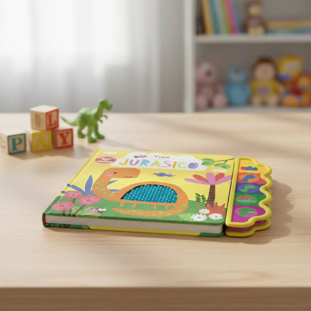 Libro De Sonidos Viaje Jurásico Aventuras Para Tocar Niños